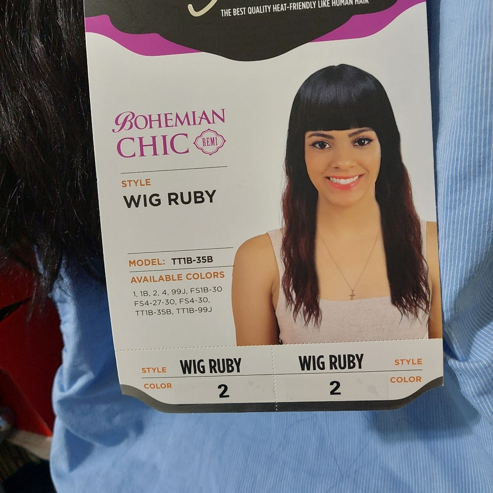 Synthetic:Pure Naturals:beach waves w/bangs style